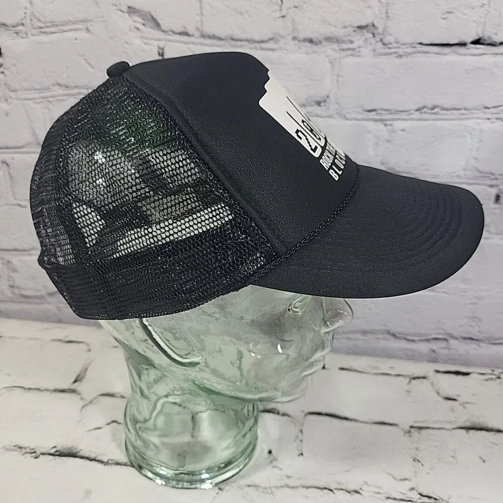 Otto Trucker Hat Unisex Black Snapback Rope Front Rock The Block Ball Cap‎